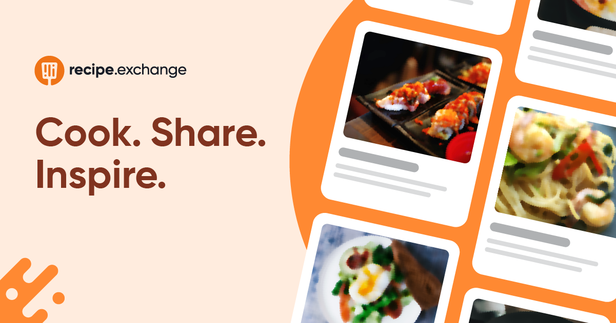 Recipe Exchange website screenshot